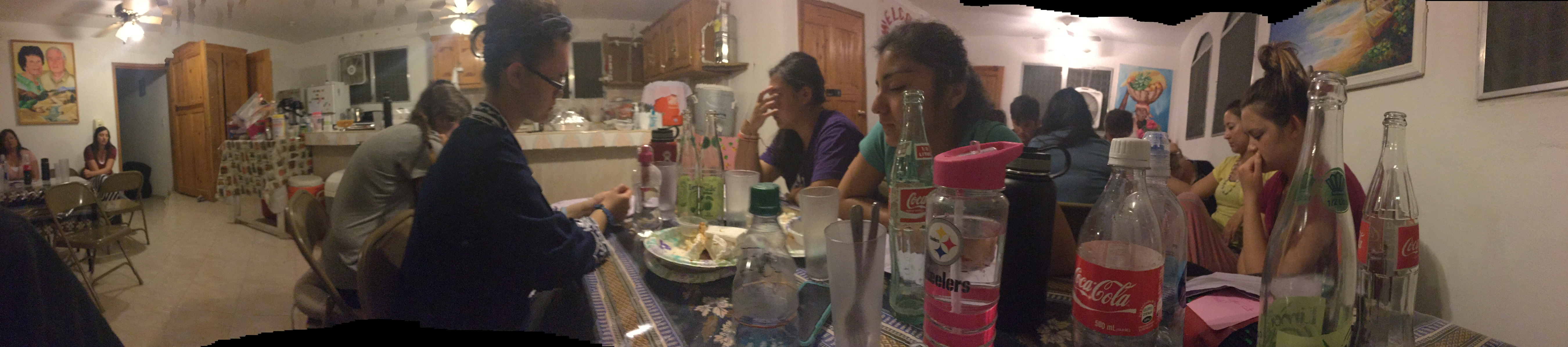 Dinner at the compound